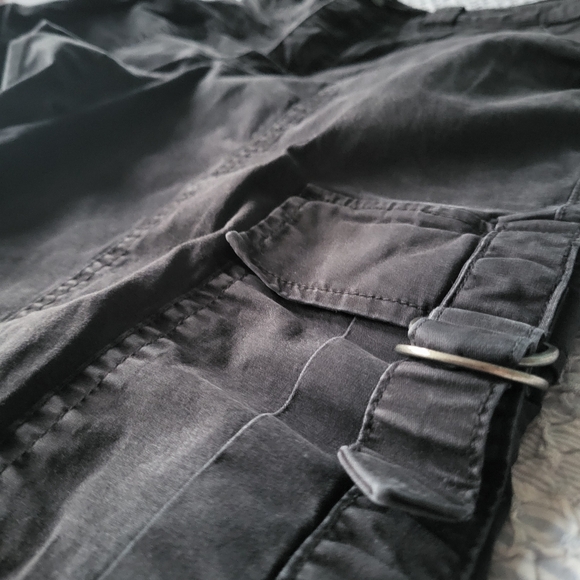 Y2K Garage Cargo Pant Bottom Sinched Cuff Two Botton - Picture 5 of 6